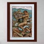 Herkules und der alte Mann des Meeres Poster (Vorne)