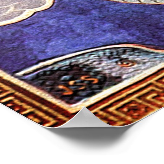 Herkules und die Hydra Poster (Ecke)