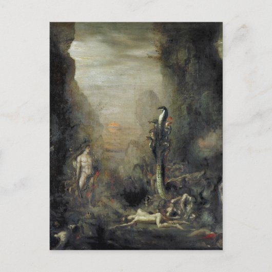Herkules und die Lernaean Hydra Postkarte (Vorderseite)