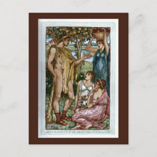 Herkules und die Nymphen Postkarte