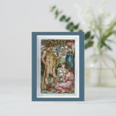 Herkules und die Nymphen Postkarte (Stehend Vorderseite)