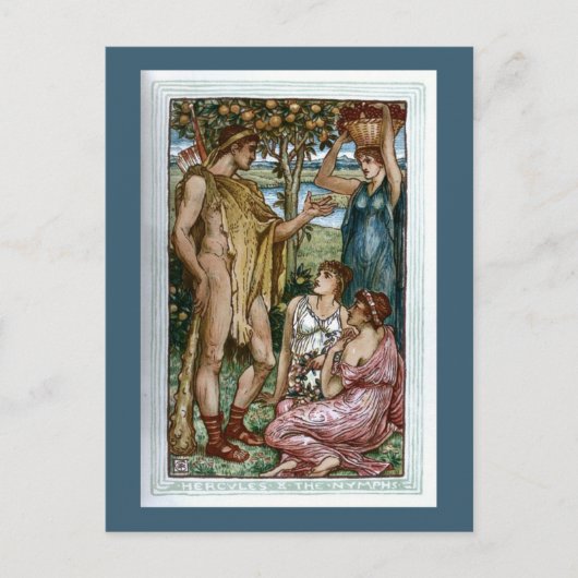 Herkules und die Nymphen Postkarte (Vorderseite)
