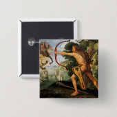 Herkules und die Stymphalian Vögel, 1600 Button (Vorne & Hinten)