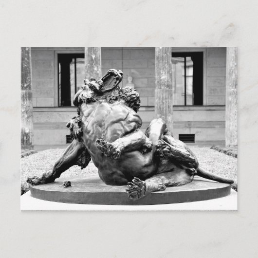 Herkules und Nemean Lion Postkarte (Vorderseite)