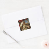 Herkules und Omphale, 1724 Quadratischer Aufkleber (Umschlag)