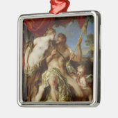 Herkules und Omphale, 1724 Silbernes Ornament (Links)