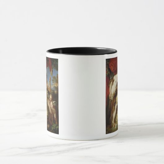 Herkules und Omphale, 1724 Tasse (Zentrum)