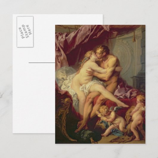 Herkules und Omphale Postkarte (Vorne/Hinten)