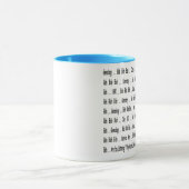 Herkunft Blah Blah Blah Tasse (Zentrum)