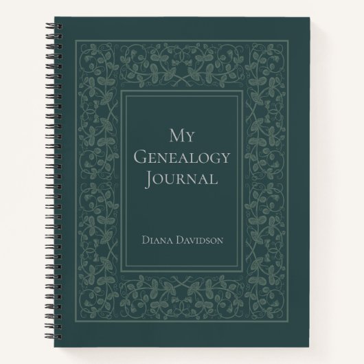 Herkunft der benutzerdefinierten Familiengenealogi Notizblock (Vorderseite)