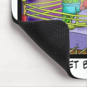 Herkunft der schwarzen Augerbsen Funny Boxing T-Sh Mousepad (Ecke)
