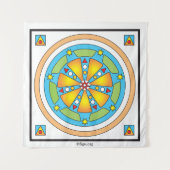 Herkunft des BEING-Becoming und Existenz Wandteppich (Vorderseite)