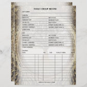 Herkunft für Stammbaum-Genealogie (Vorne/Hinten)