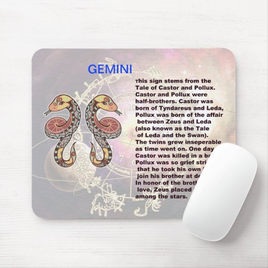 Herkunft Gemini Mousepad (Mit Mouse)