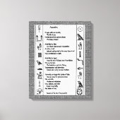 Herkunft Leinwanddruck (Vorderseite)