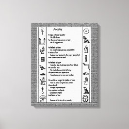 Herkunft Leinwanddruck