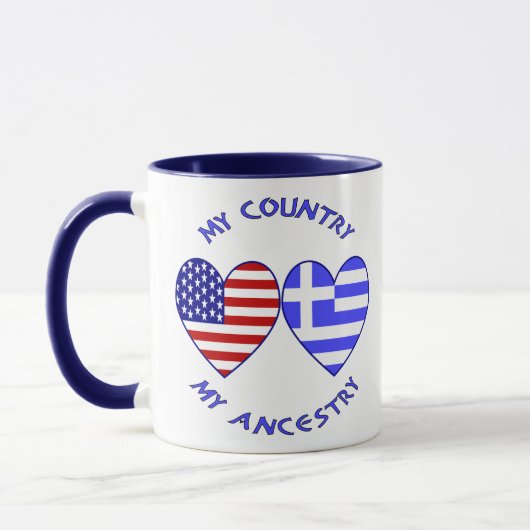 HERKUNFT USA/Griechenland Tasse (Links)