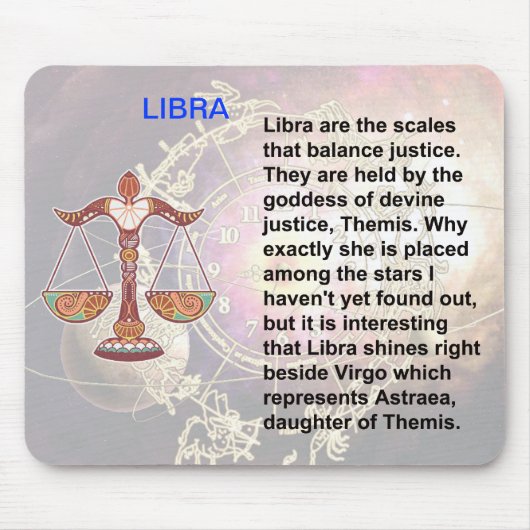 Herkunft von Libra Mousepad (Vorne)
