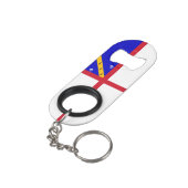 Herm Flag Mini Flaschenöffner (Rückseite Schrägansicht)