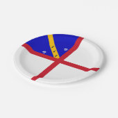 Herm Flag Pappteller (Schrägansicht)