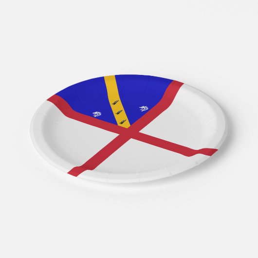 Herm Flag Pappteller (Schrägansicht)