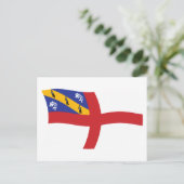 Herm Flag Postcard Postkarte (Stehend Vorderseite)