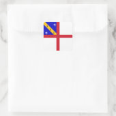 Herm Flag Quadratischer Aufkleber (Tasche)