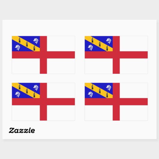 Herm Flag Rechteckiger Aufkleber (Blatt)