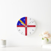 Herm Flag Runde Wanduhr (Zuhause)