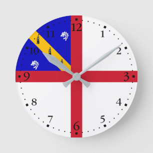 Herm Flag Runde Wanduhr