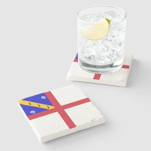 Herm Flag Steinuntersetzer (Seitenansicht)