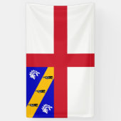 Herm-Flagge Banner (Vertikal)