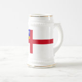 Herm-Flagge Bierglas (VorderseiteRechts)