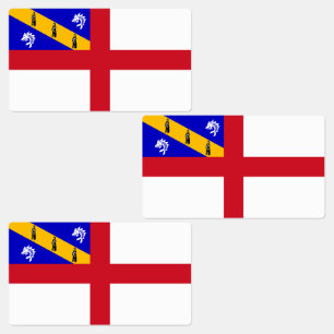 Herm-Flagge Etiketten