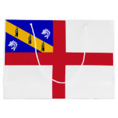 Herm-Flagge Große Geschenktüte (Rückseite)