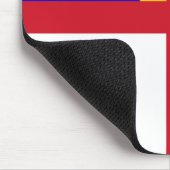 Herm-Flagge Mousepad (Ecke)