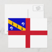 Herm-Flagge Postkarte (Vorne/Hinten)