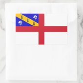Herm-Flagge Rechteckiger Aufkleber (Tasche)
