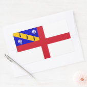 Herm-Flagge Rechteckiger Aufkleber (Umschlag)