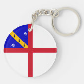 Herm-Flagge Schlüsselanhänger (Rückseite)