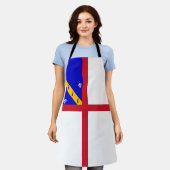 Herm-Flagge Schürze (Getragen)
