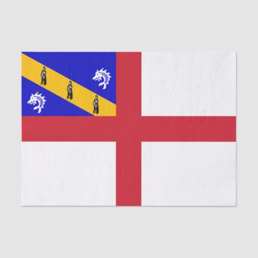 Herm-Flagge Seidenpapier (Vorderseite)