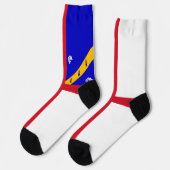 Herm-Flagge Socken (Linkes Detail)