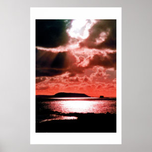 HERM ISLAND AM SONNENSATZ POSTER