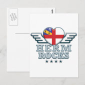 Herm Rocks v2 Postkarte (Vorne/Hinten)