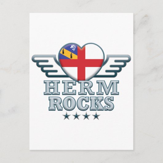 Herm Rocks v2 Postkarte (Vorderseite)