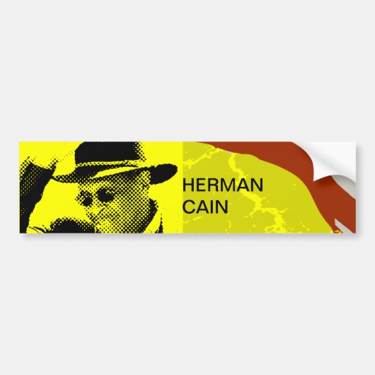 Herman Cain 2012 Autoaufkleber (Vorne)