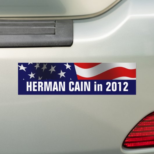 Herman Cain 2012 Autoaufkleber (Auf Auto)