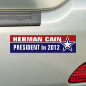 Herman Cain 2012 Autoaufkleber (Auf Auto)