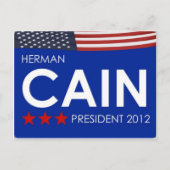 Herman Cain 2012 Postkarte (Vorderseite)